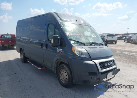 2021 Ram Promaster 3500 Cargo Van High Roof 159 Wb Ext from USA, damaged, VIN 3C6MRVJG1ME579536